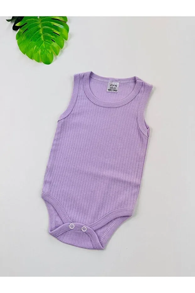 Детское боди для новорожденных без рукавов Efu Baby, Purple — фото 3