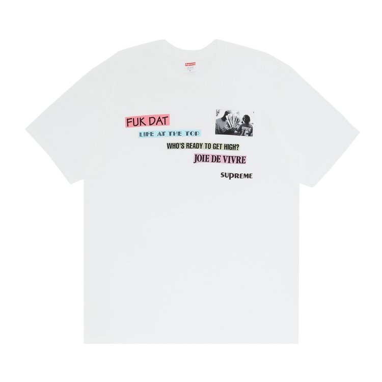 

Футболка Supreme Joie De Vivre Tee 'White', белый