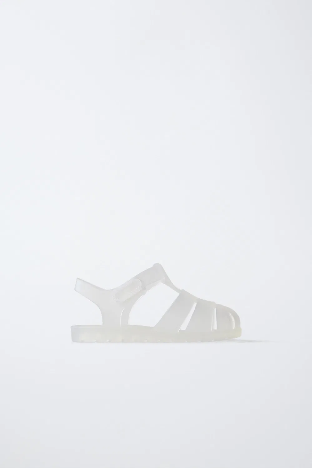 Сандалии с резиновой клеткой ZARA, Transparent