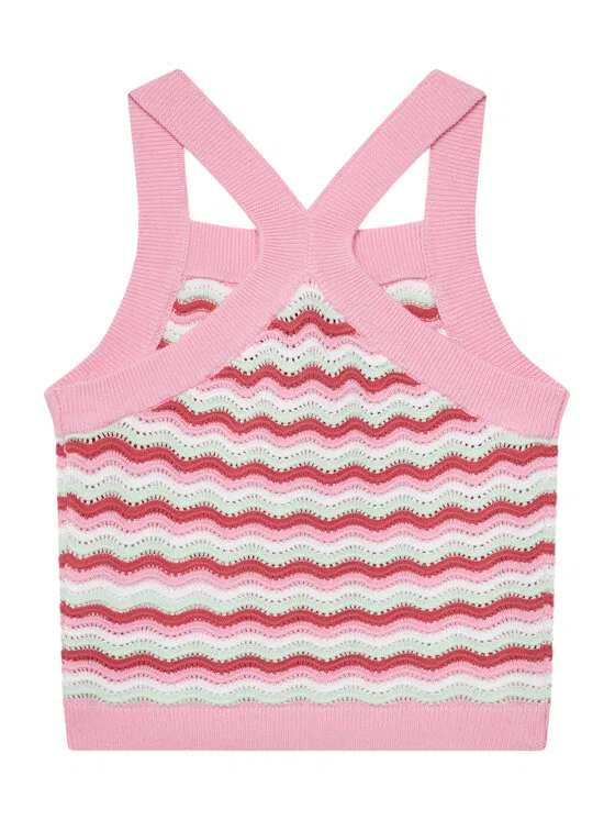 Майка regular fit Guess, розовый — фото 2