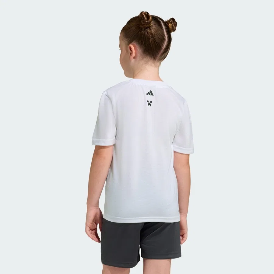 Детский спортивный комплект с принтом Minecraft Training Summer Set adidas, Белый — фото 2