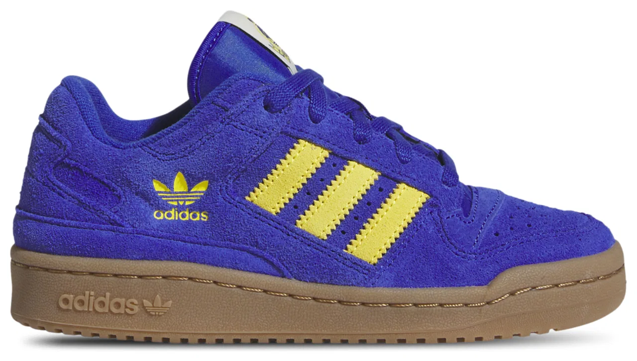 Кроссовки для мальчиков Forum Low Adidas, цвет Semi Lucid Blue/Gum/Yellow