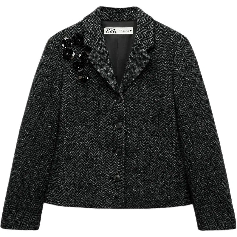 Женский деловой костюм темно-серый ZARA, Dark Gray
