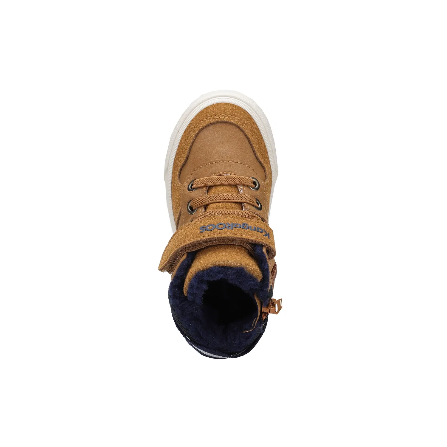 Детские спортивные кроссовки на липучке KangaROOS, Rubber/Dark Navy — фото 4