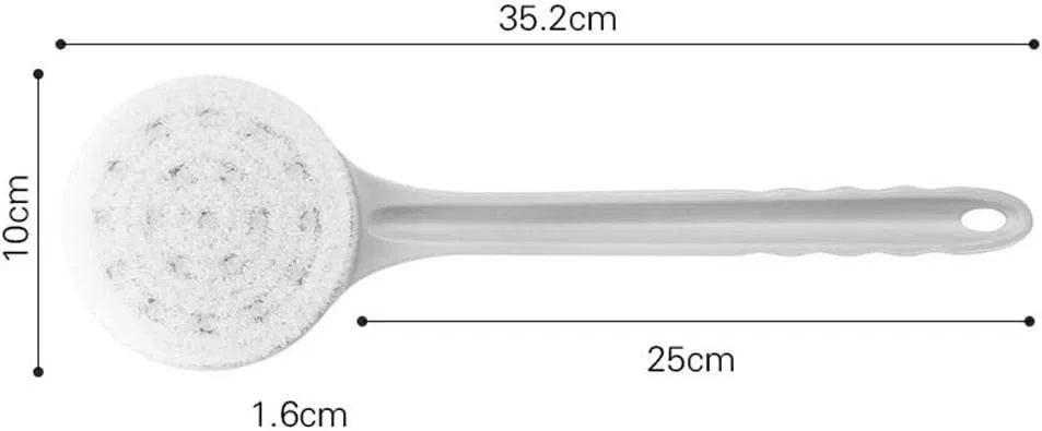 Щетка для душа, мягкая, WYRKYP, 35.2x10 см, Белый — фото 2