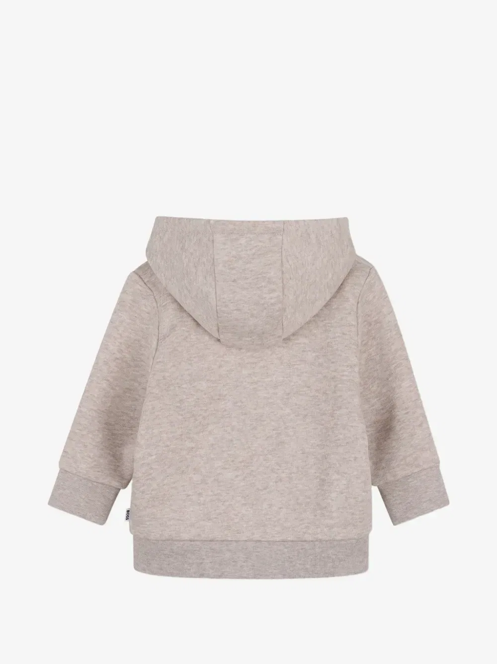 Комплект из худи и брюк с нашивкой-логотипом Boss Kidswear, бежевый — фото 4