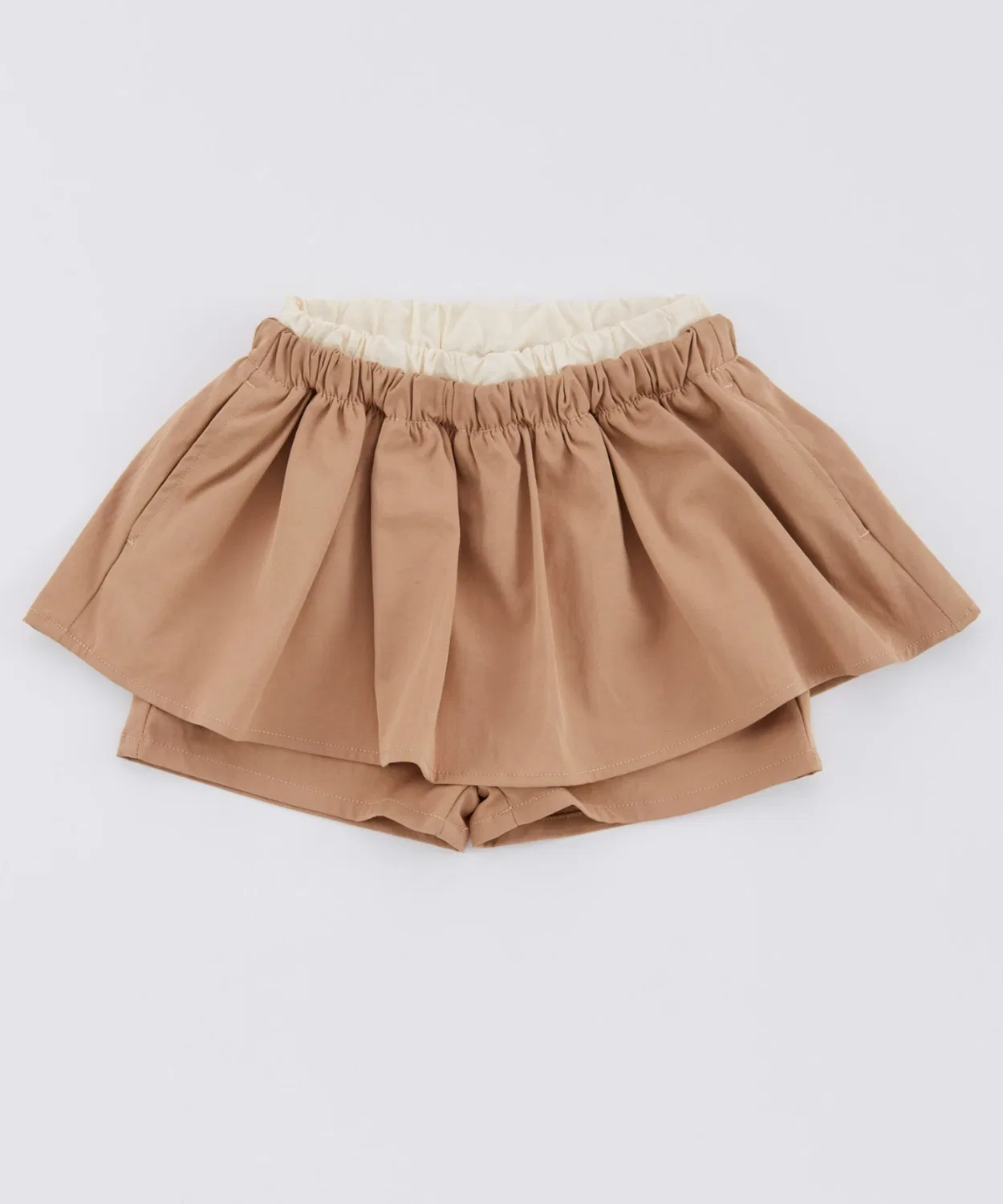 Детские шорты-юбка с двойной талией Ocean&Ground, Beige