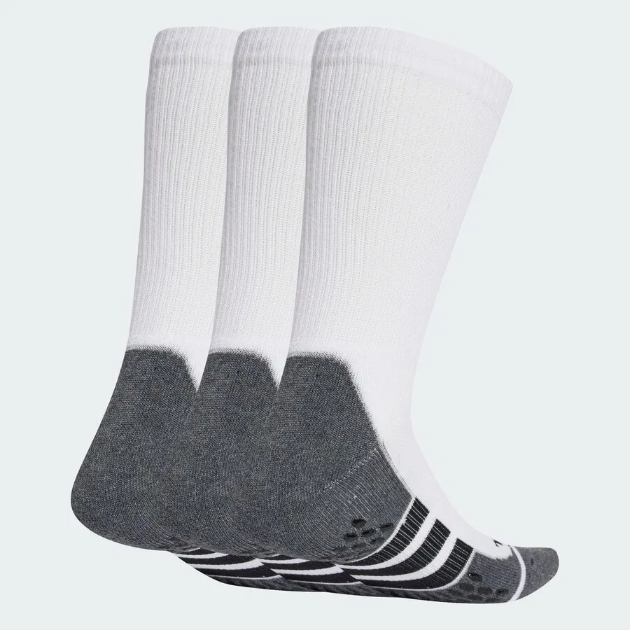 Спортивные носки ADIDAS PERFORMANCE 'Performance Grip CLIMACOOL Cushioned Crew 3 пары' белого цвета — фото 2