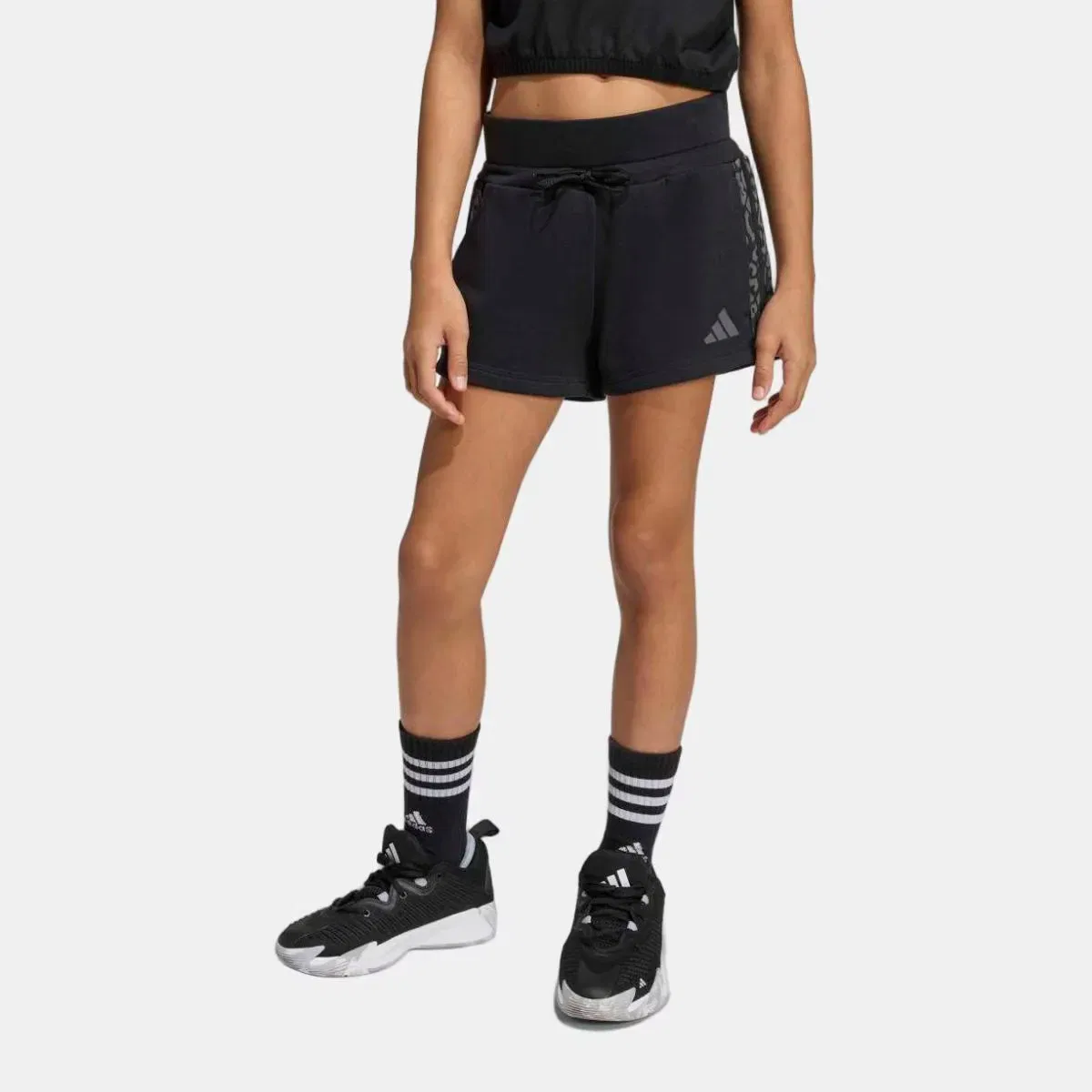 Детские шорты для девочек с принтом Animal Seasonals adidas, Negro
