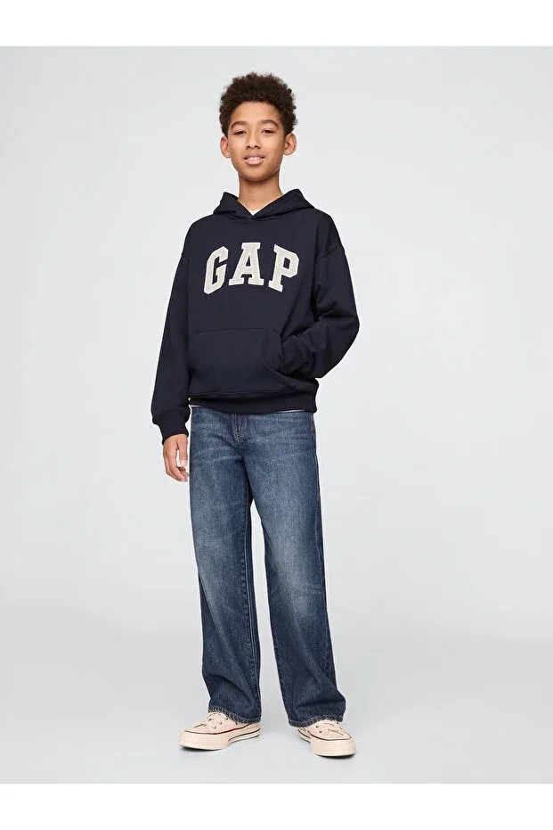 Детские свитшот для мальчиков с принтом Gap, Navy Blue-006 — фото 3
