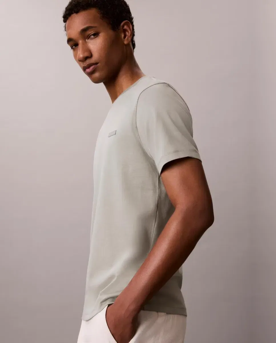 Мужская футболка с коротким рукавом из Supima хлопка Calvin Klein, Gris — фото 4