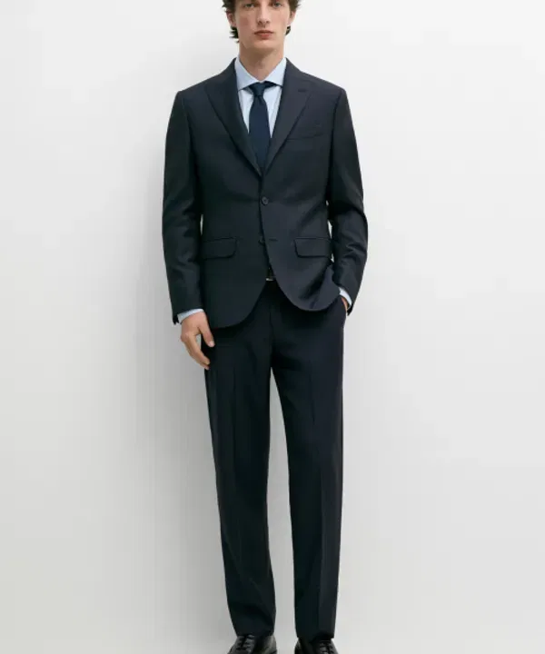 Костюмные брюки из шерсти, Massimo Dutti — фото 2