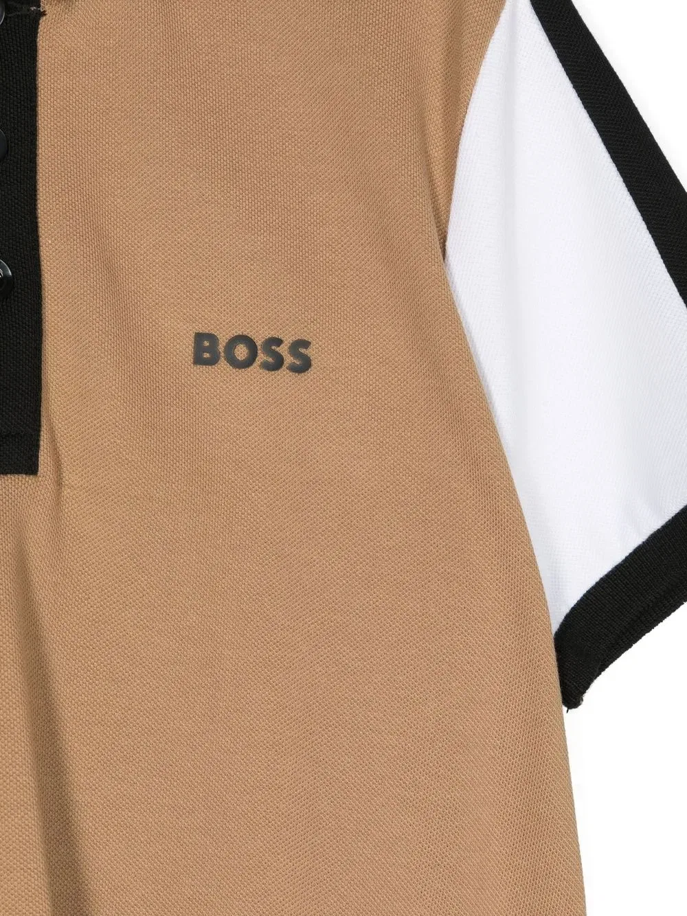 Поло с тисненым логотипом Boss Kidswear, коричневый — фото 3