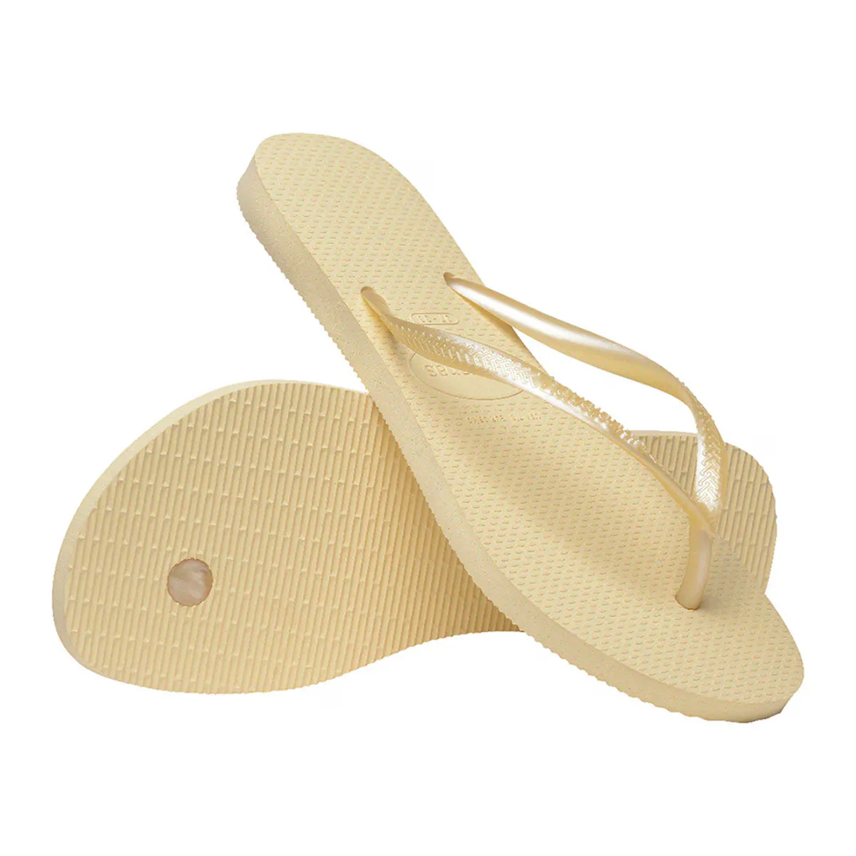 Женские шлепанцы Hav. Тонкий масляный крем 412 Havaianas, натуральный — фото 2