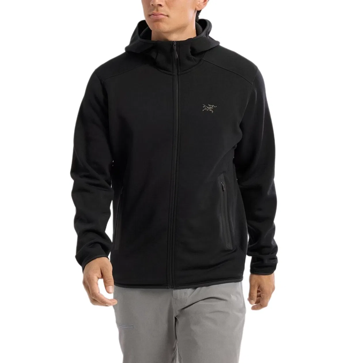 Мужской флисовый свитер с длинным рукавом Kyanite Arcteryx, Black Sapphire — фото 4