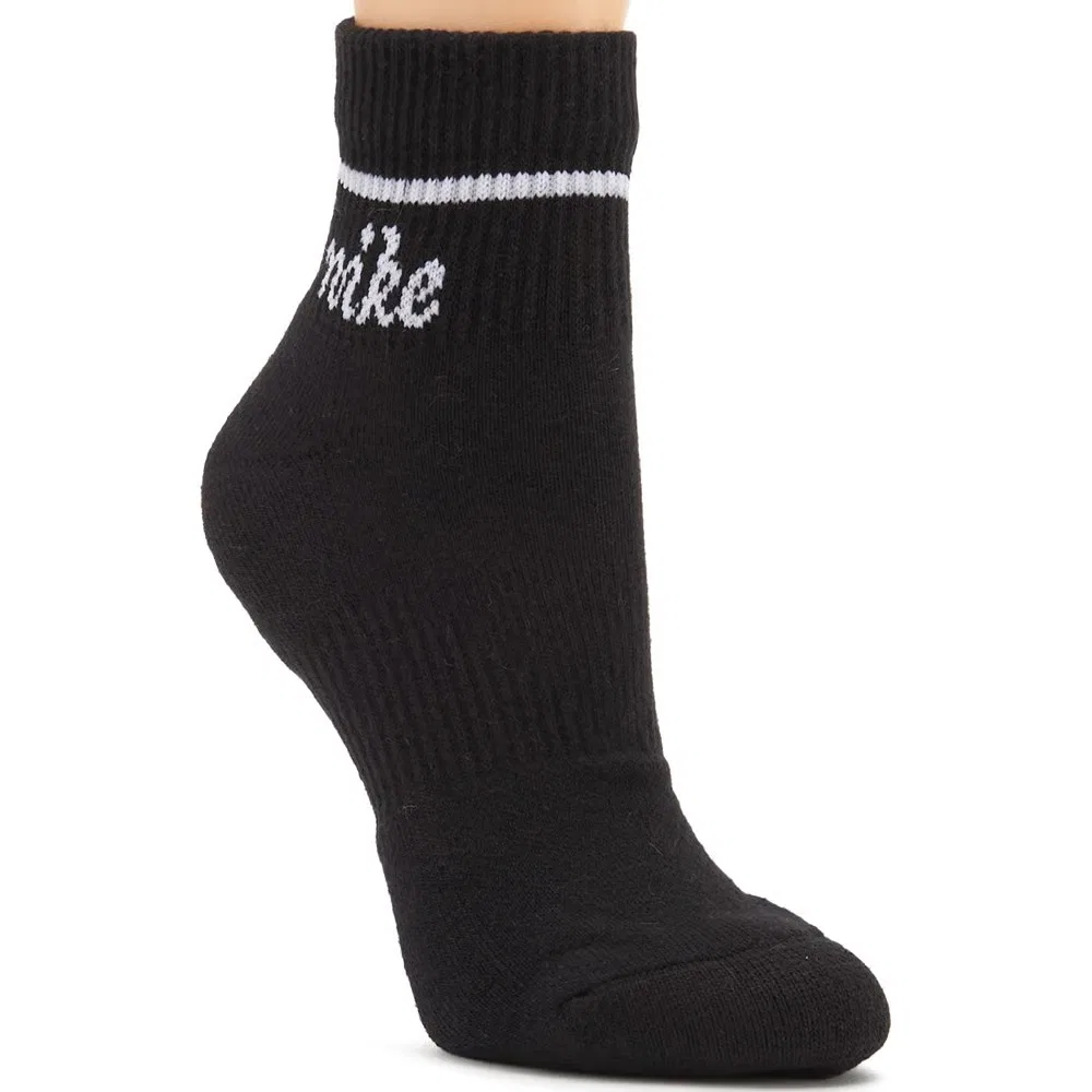 Комплект из 3 пар повседневных носков с мягкой подкладкой до щиколотки Nike, Black/Grey/White — фото 2