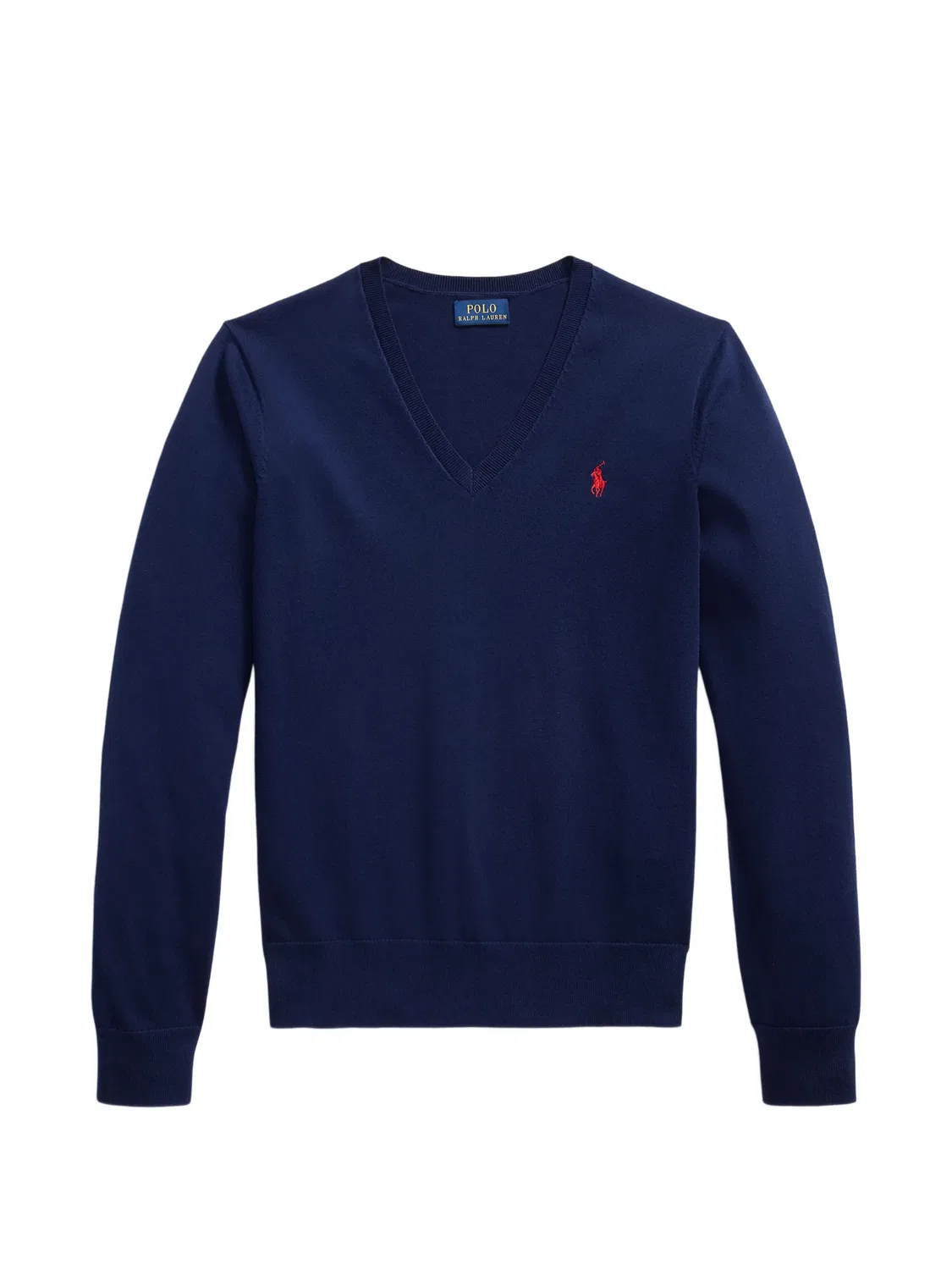 Polo Ralph Lauren Джемпер с V-образным вырезом синий