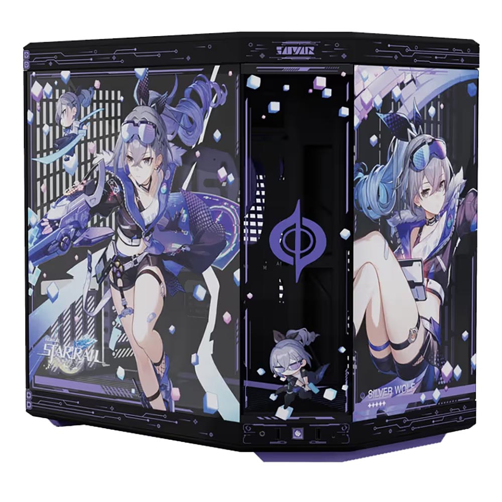 

Корпус HYTE Y70 Silver Wolf Honkai: Star Rail Limited Edition, Mid Tower, черный