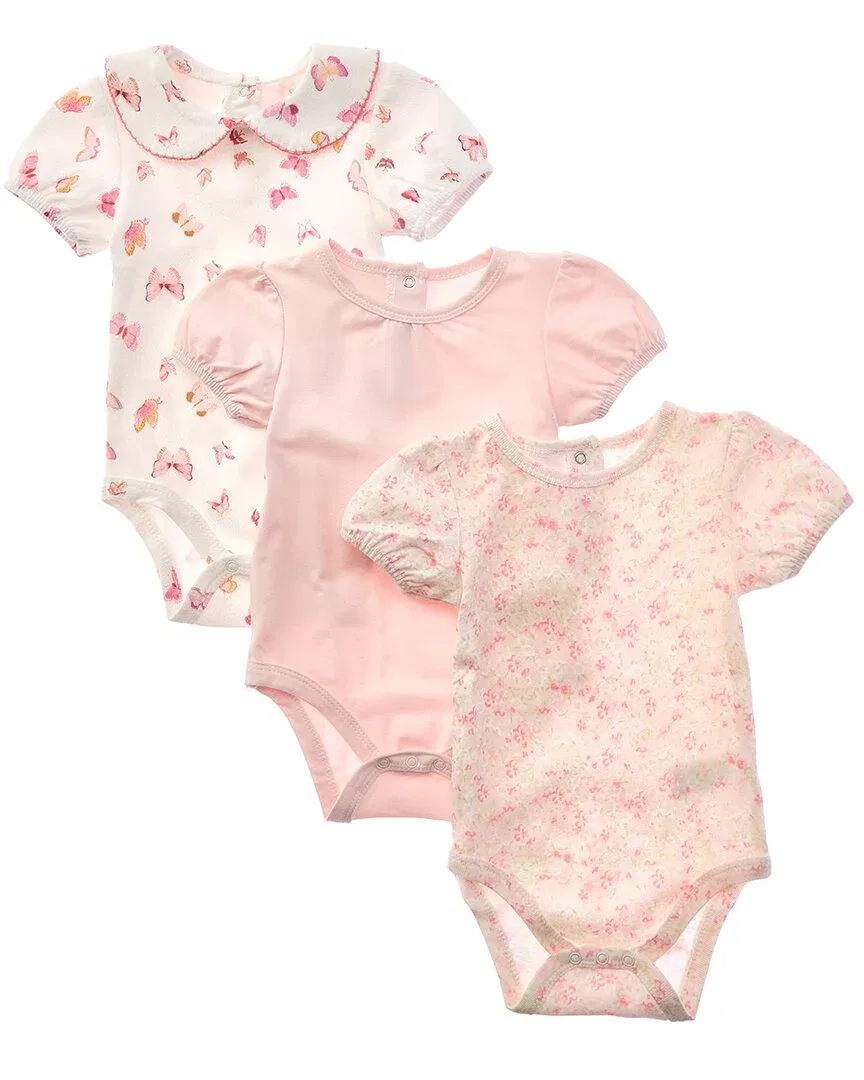 Детский комплект боди для девочек с коротким рукавом Shabby Chic, розовый