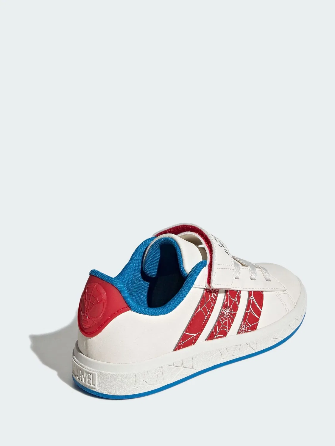 Кроссовки Spider-Man Grand Court adidas, белый — фото 2