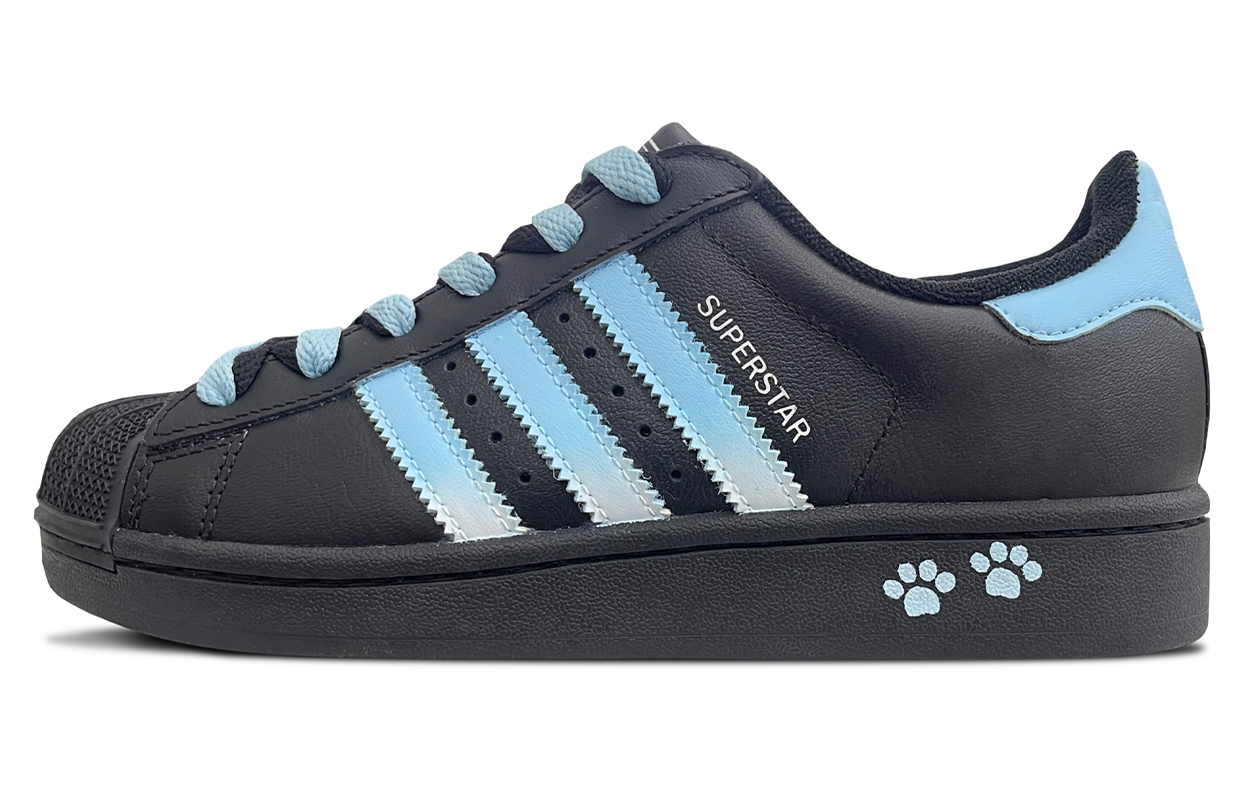 

Adidas Originals Детские кроссовки для скейтбординга Superstar 2, износостойкие, легкие, с амортизацией, низкие, синие, для подростков