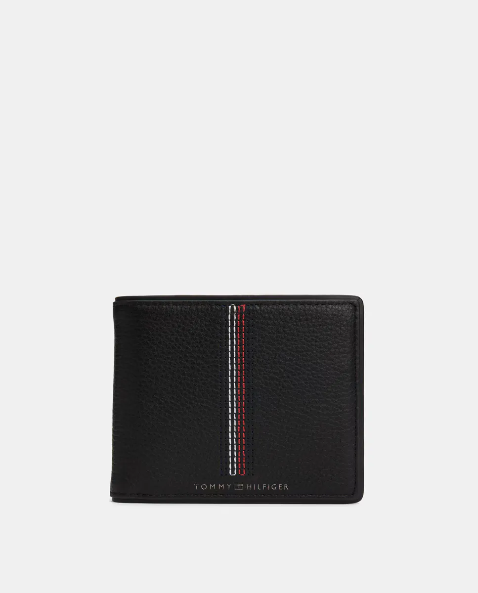 

Элегантный кошелек из кожи премиум-класса Tommy Hilfiger, черный