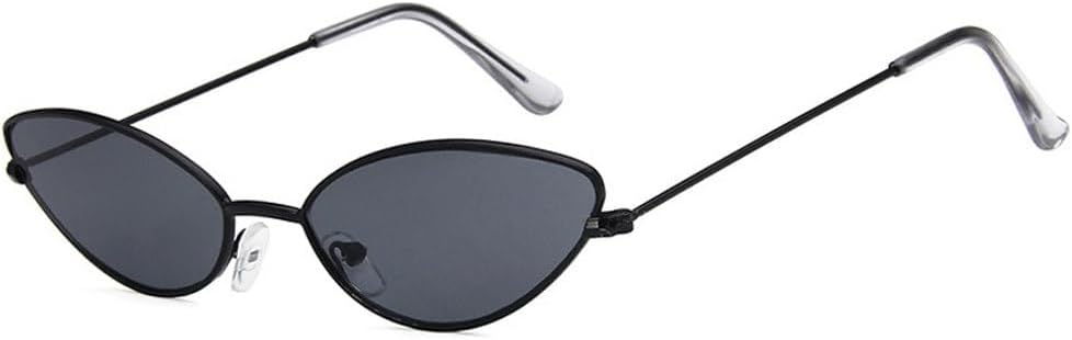 

Модные маленькие солнцезащитные очки «кошачий глаз» для женщин, винтажные очки, очки для создания индивидуального образа, защита от ультрафиолета UV400 TKKTLLT, Black-black