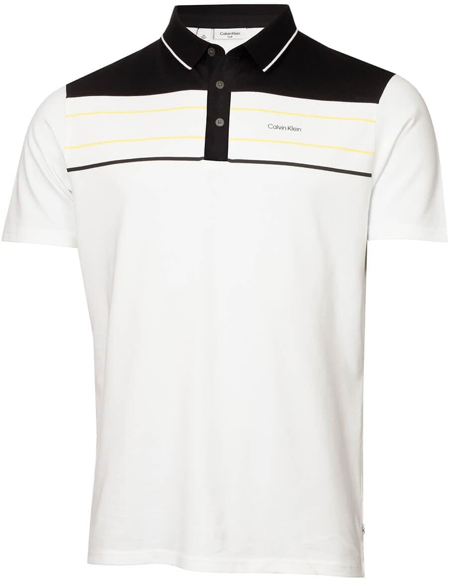 

Мужская рубашка-поло для гольфа Calvin Klein Blackwater из экологичного материала, легкого в уходе, White/Yellow, Белый, Мужская рубашка-поло для гольфа Calvin Klein Blackwater из экологичного материала, легкого в уходе, White/Yellow