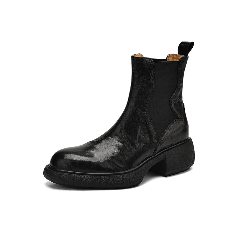 Yeezyy Reezy Челси на каблуке 5 см женские черные, цвет Black