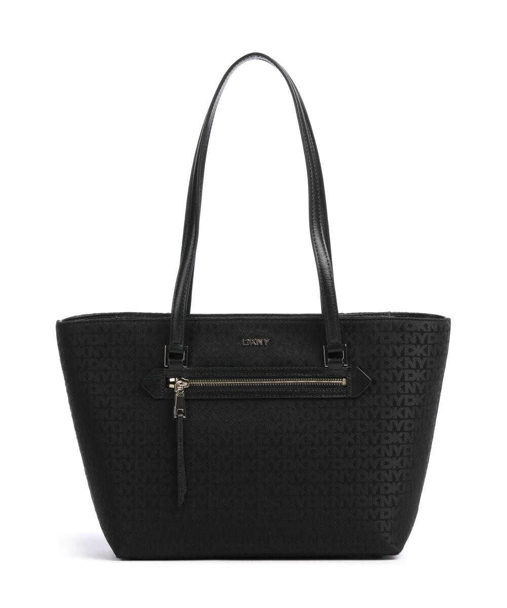 

Шоппер bryant из полиэстера, зернистой яловой кожи. Dkny, черный