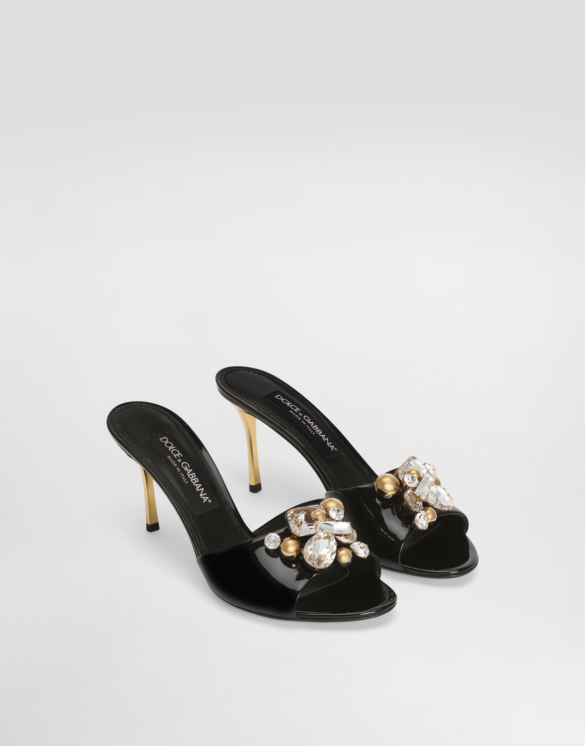 Лакированные мюли Keira с украшением DOLCE & GABBANA, мультиколор — фото 2