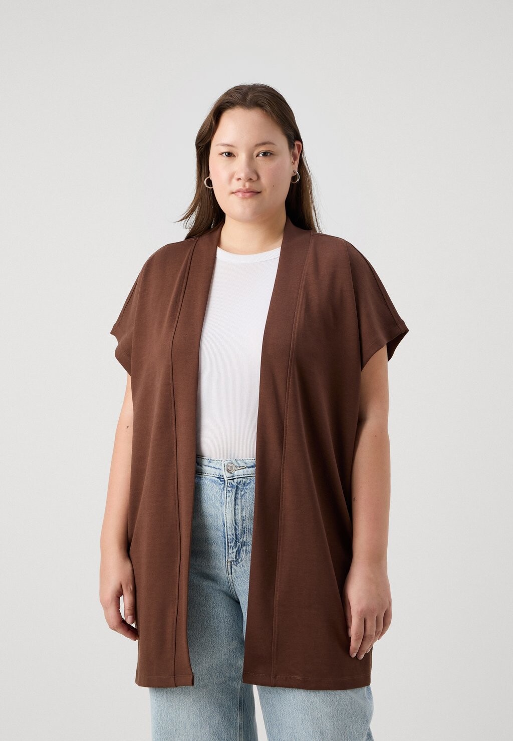 

Кардиган CARNORRA LIFE CARDIGAN ONLY Carmakoma, коричневый
