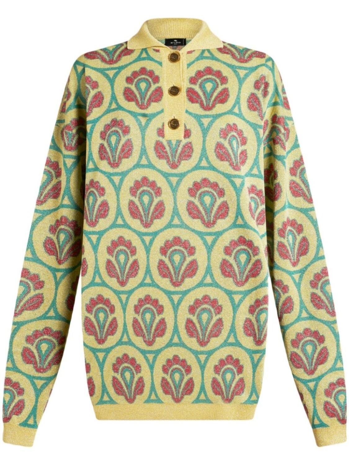 

Жаккардовый джемпер с цветочным узором ETRO, желтый