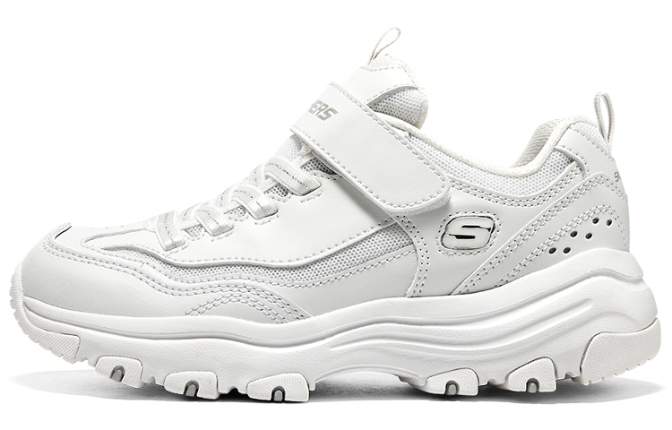 

Skechers Обувь для девочек, детская, белая, серебристая, подростковая