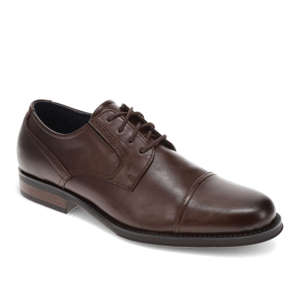 

Dockers Мужские Оксфорды на шнуровке с мыском из искусственной кожи, Chestnut