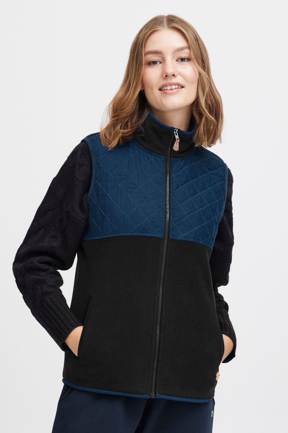 

Утепленный жилет Oxmo Fleece OXMalina, синий