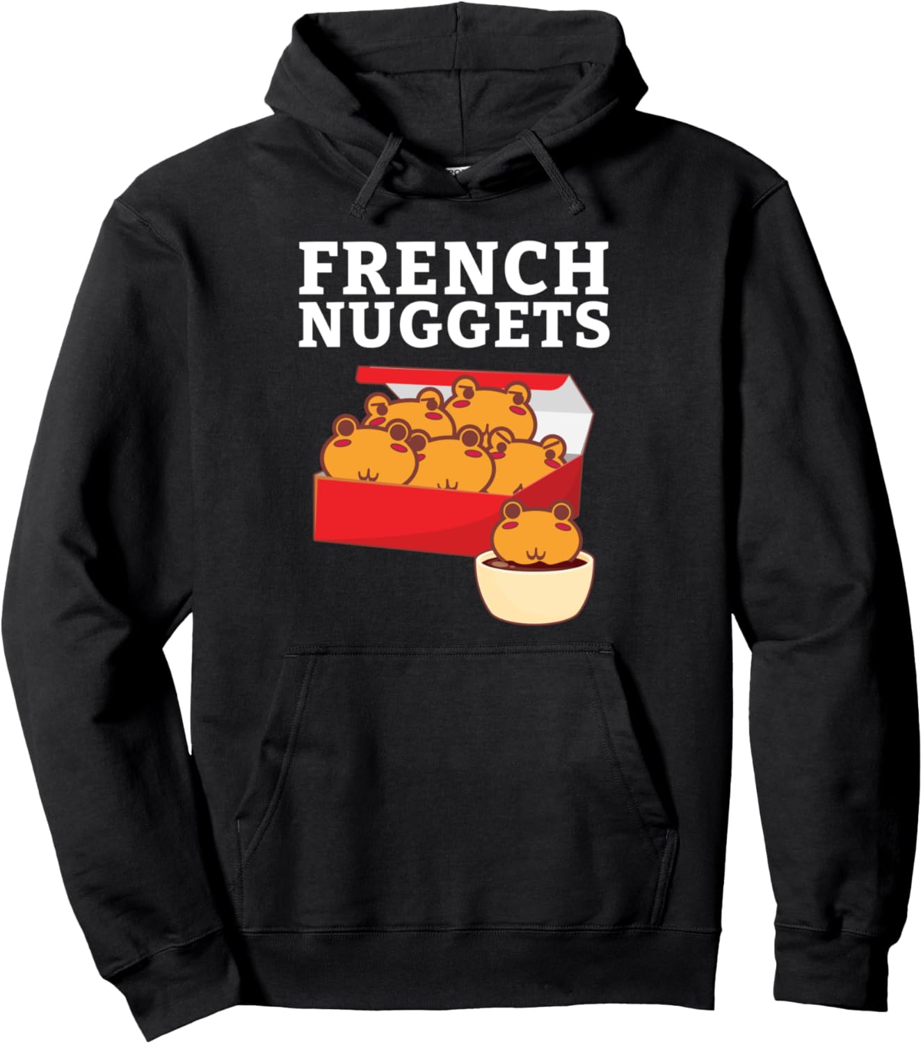 

Худи с надписью «Французские наггетсы из фастфуда», черная French Fries Fan & French Fries Lover Gift
