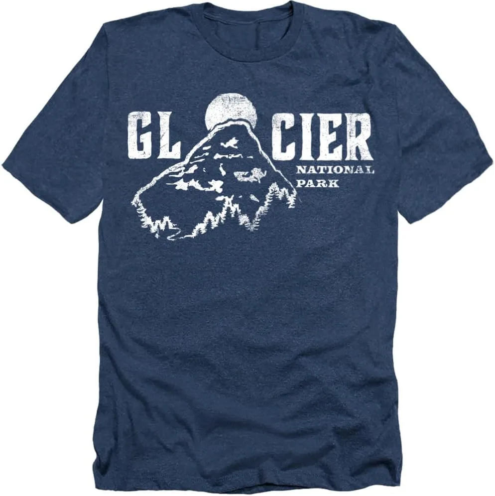 

Футболка Unisex Adult Heather с принтом Glacier National Park Popfunk