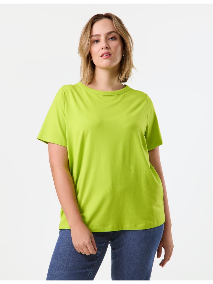 

Футболка SAMOON T-Shirt Kurzarm Rundhals, цвет Lime Tree