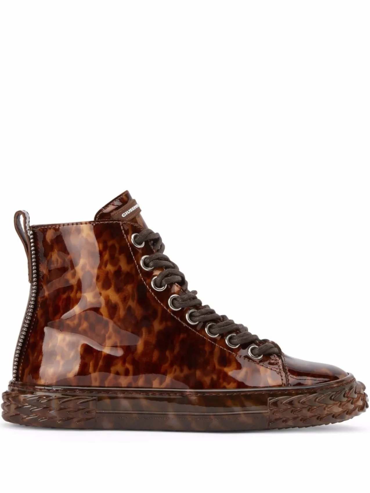 

Giuseppe Zanotti кеды Blabber с леопардовым принтом, коричневый
