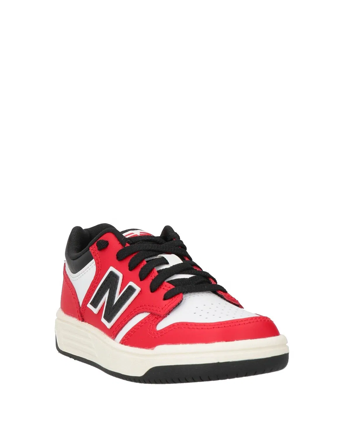 Детские кроссовки для девочек кожаные New Balance, красный — фото 2