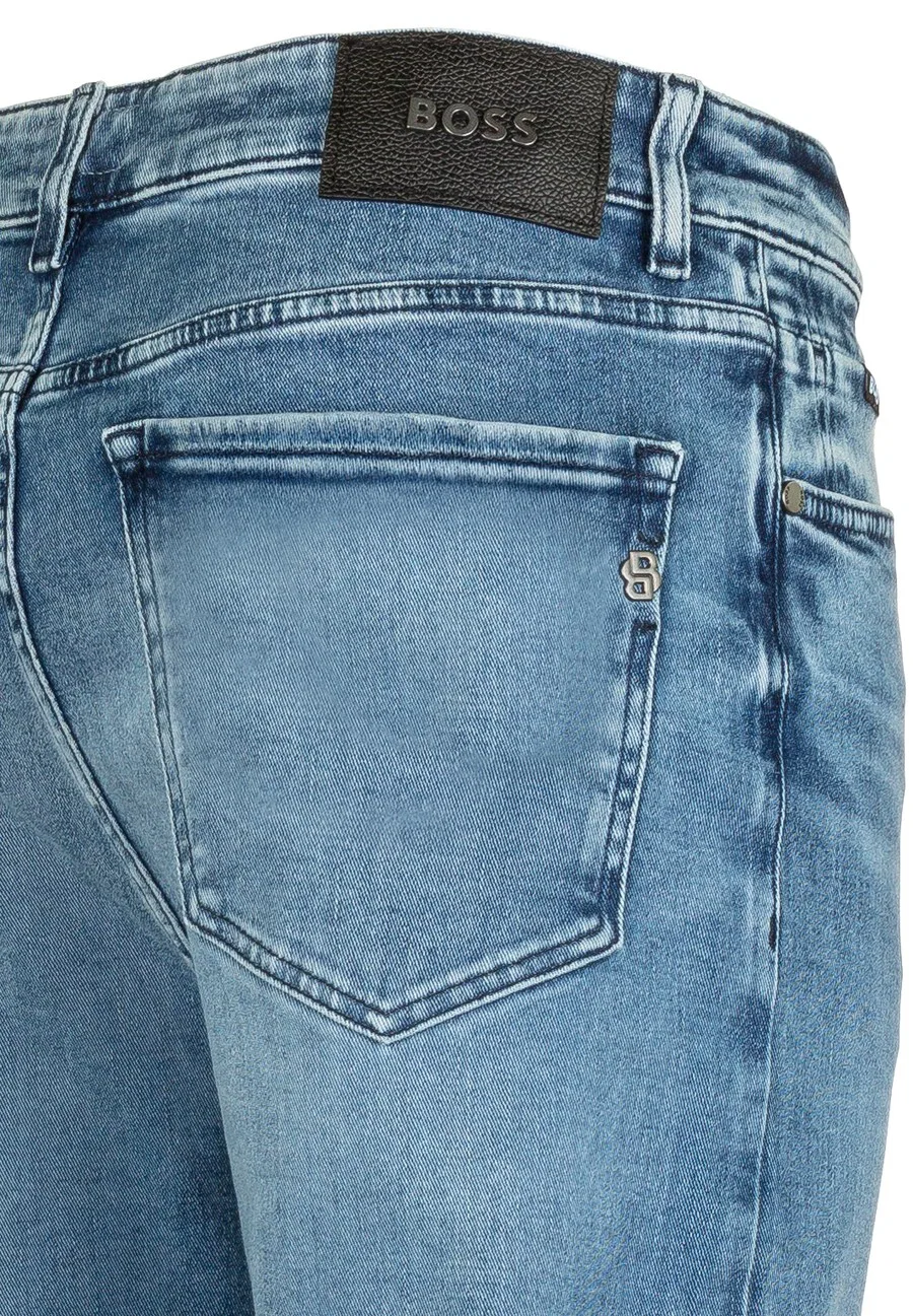 Джинсы BOSS Slim fit 'Ogden' синего цвета — фото 3
