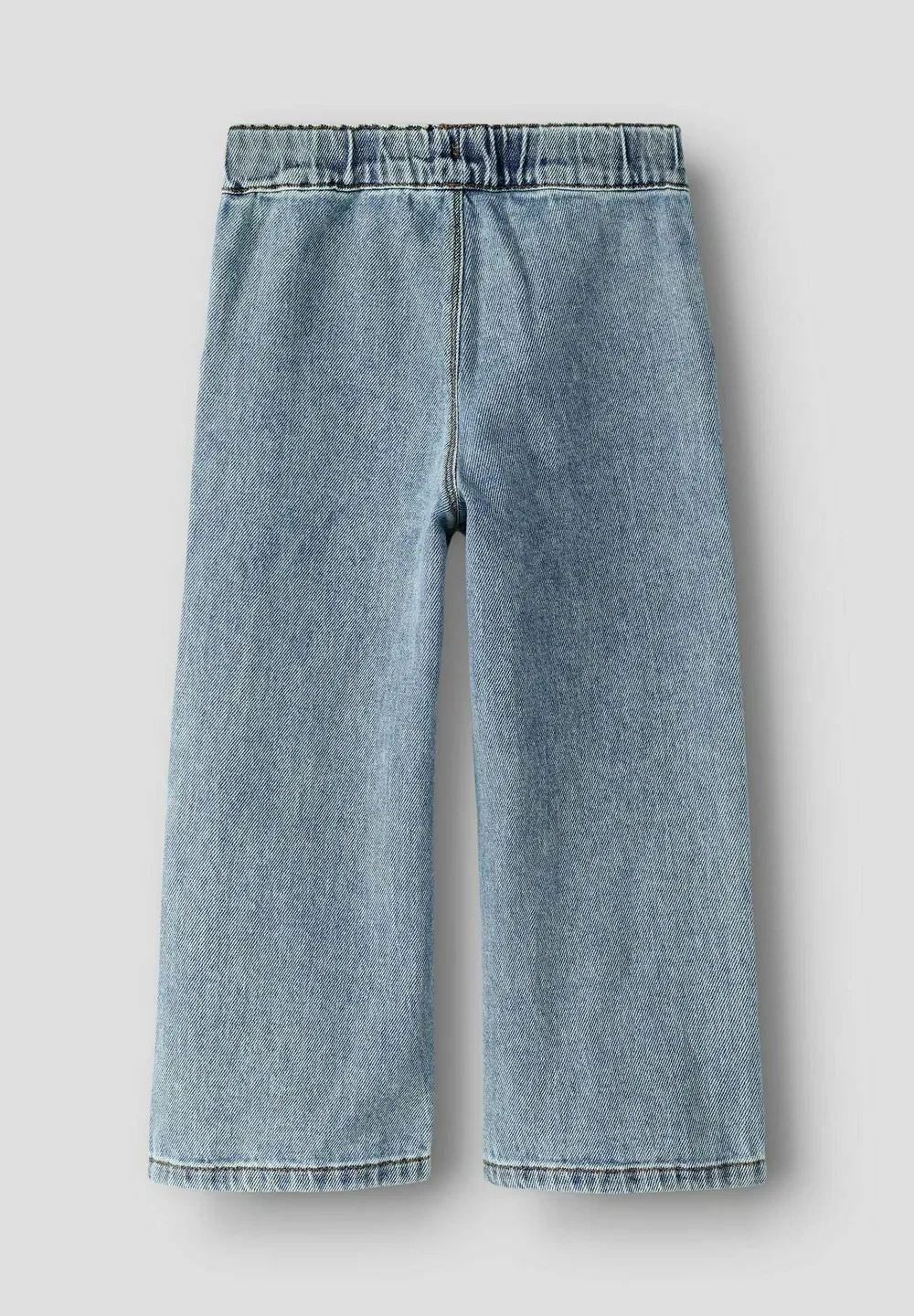 Джинсы унисекс с широкими штанинами - свободный крой Lil' Atelier, Medium Blue Denim — фото 4