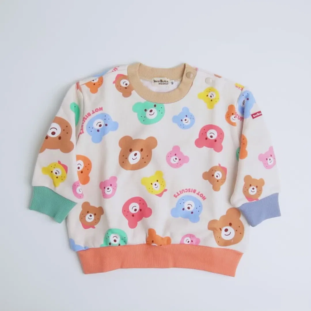 Детский свитшот с принтом Colorful Beans HOT BISCUITS, Multi — фото 2