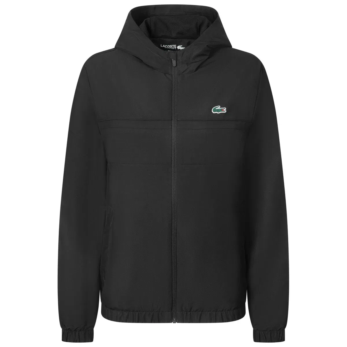 Куртка спортивная черная Lacoste BH3466, черный — фото 2