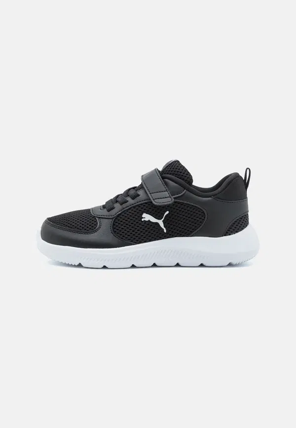 Кроссовки беговые с защитой от холода Fun Racer 2 Unisex Puma, Black/White, белый