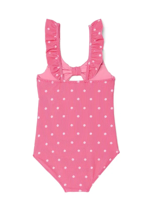 Купальник с рюшами Polka dot Ovs, Pink Red, красный/розовый — фото 2