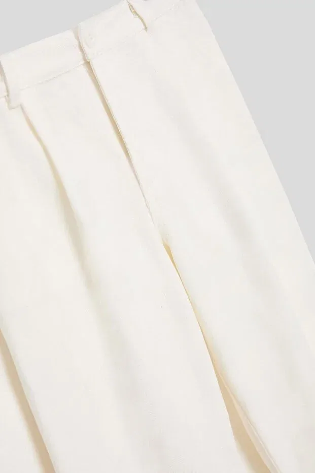 Детские брюки для девочек хлопковые Nbt Jeans, White — фото 2