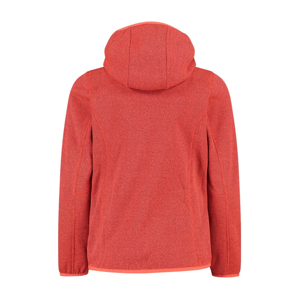 Детская флисовая куртка для девочек с капюшоном Fix Hood Cmp, Rot Grau Orange — фото 2