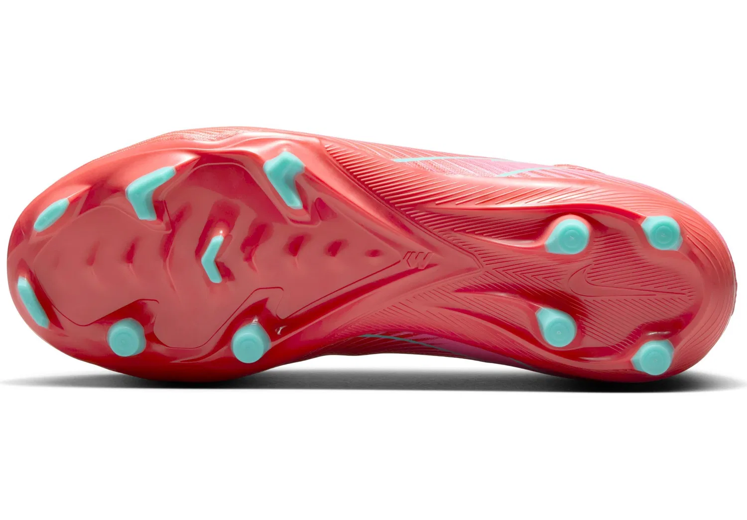 Детские кроссовки для мальчиков с улучшенной амортизацией Jr. Mercurial Vapor 16 Academy NIKE, Ember Glow Aurora Green — фото 4